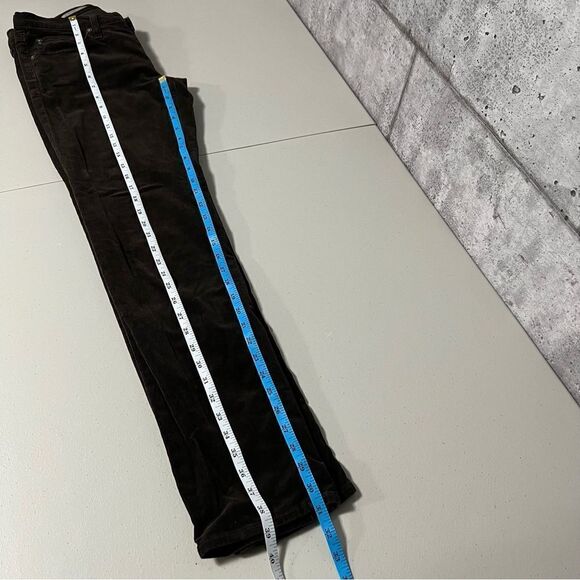 Ag Adriano Goldschmied The Stevie Slim Straight Corduroy Pants in Brown - Picture 11 of 12